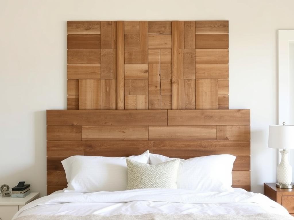 Reclaimed barn wood farmhouse headboard with distressed finish Reclaimed barn wood farmhouse headboard with distressed finish