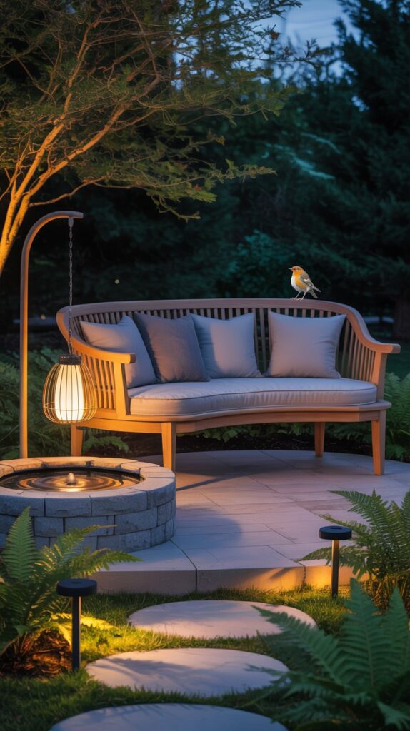Subtle lighting transforms functional spaces into evening retreats. Solar-powered path lights near water features cast delicate shadows, while hanging lanterns add warmth without glare. Choose seating that invites pause—a curved teak bench or woven chair positioned where birds frequently visit.Maintain clarity through simplicity. A shallow saucer with smooth edges stays visually clean and easy to refresh. For textured materials like cast concrete, occasional rinsing preserves their character without intensive scrubbing. Remember: your outdoor space should whisper serenity, not shout perfection.