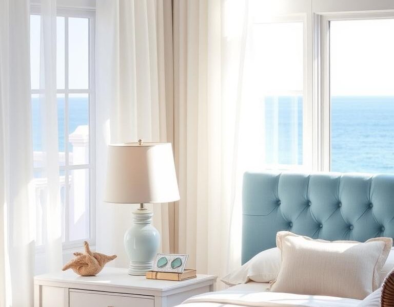 15 Blue and White Coastal Bedrooms That Wow