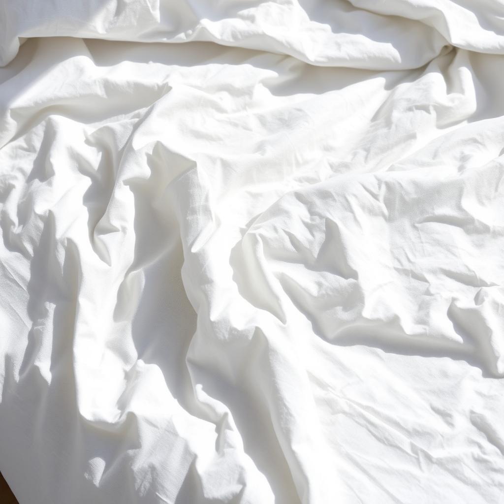 White linen duvet cover with subtle texture White linen duvet cover with subtle texture