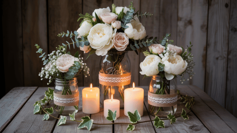 17 Mason Jar Wedding Centerpieces That Look Surprisingly Expensive